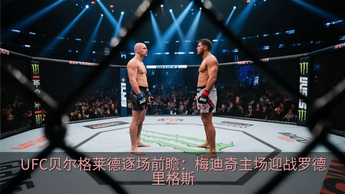 综合格斗选手在八角笼内对峙