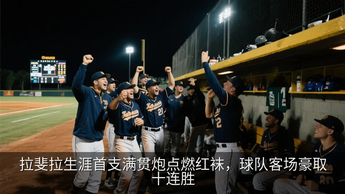 红袜球员在客场胜利后庆祝