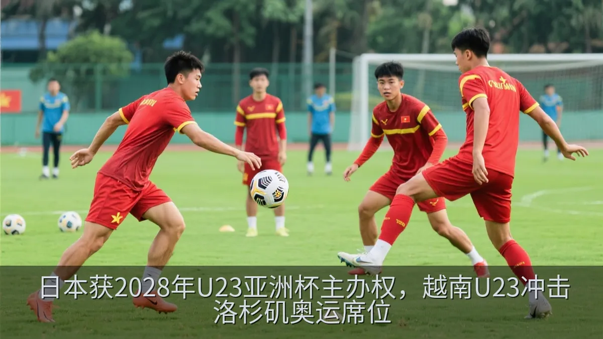 越南U23队训练备战比赛