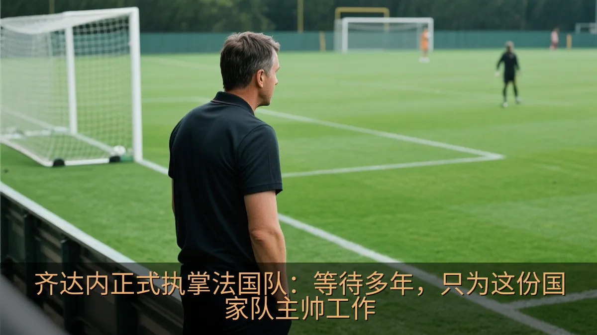 教练在球场边观察足球比赛