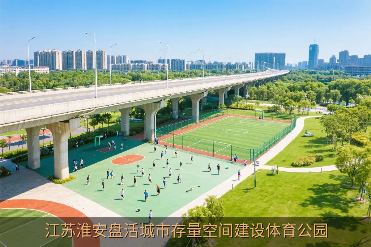 江苏淮安盘活城市存量空间建设体育公园