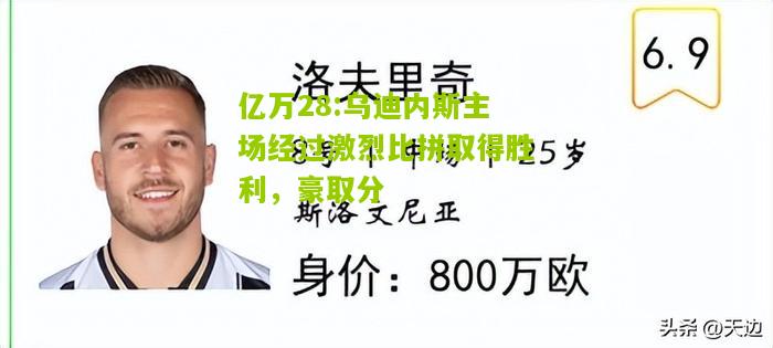 亿万28:乌迪内斯主场经过激烈比拼取得胜利，豪取分